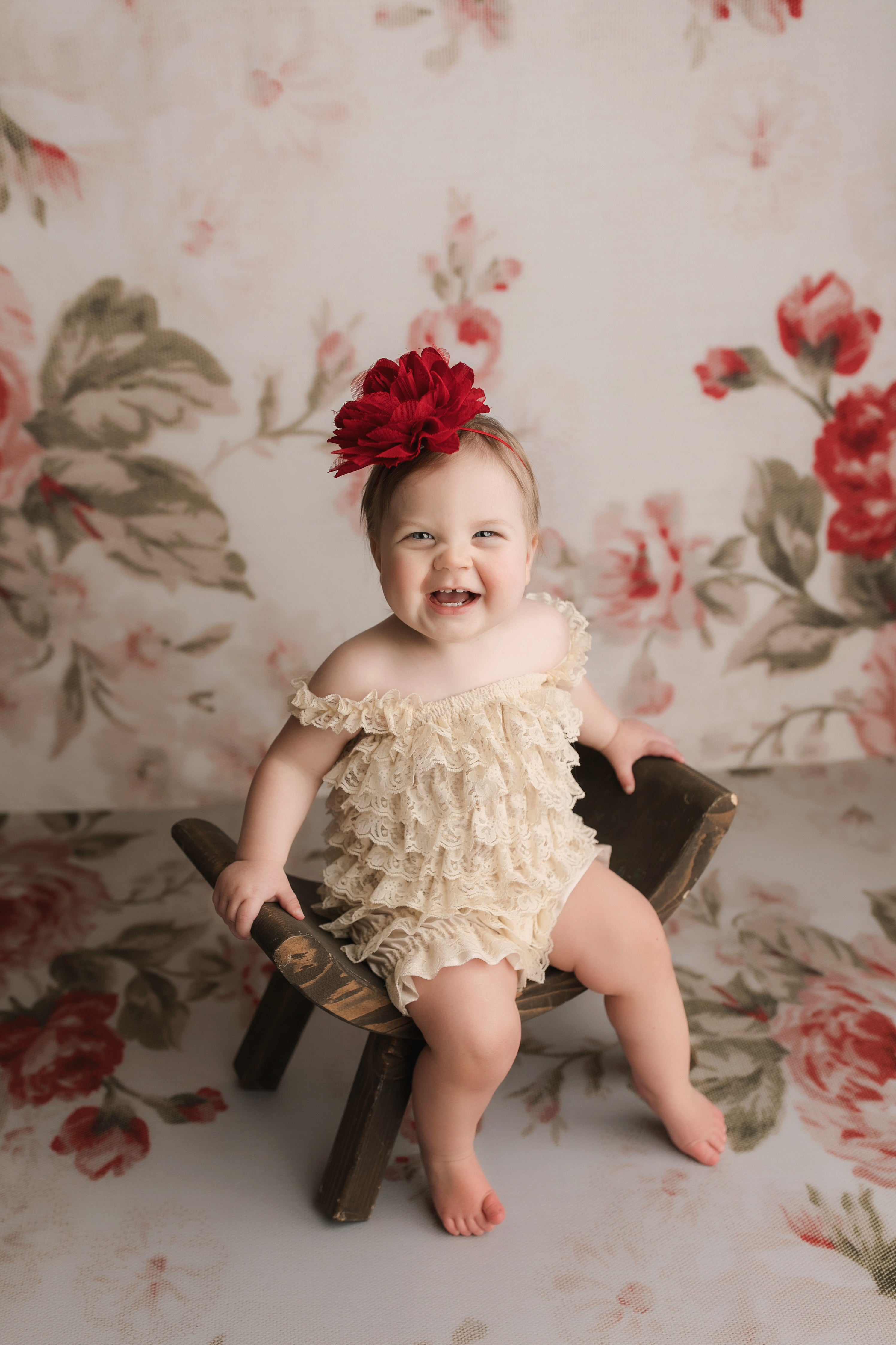 Kate Motif floral Toile de fond+Motif floral Tapis de sol en caoutchouc - Kate Backdrop FR