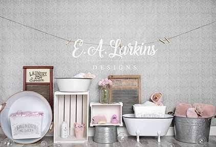 Katebackdrop£ºKate Summer Baby Girl Bath Time Backdrop for Photography Designed by Erin Larkins