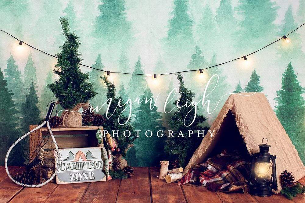 Katebackdrop£ºKate Forest Camping Children Summer Backdrop for Photography Designed by Megan Leigh Photography