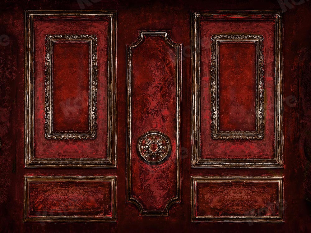 Kate Rouge Murale Rétro Mur Toile de fond conçue par Chain Photographie - Kate Backdrop FR