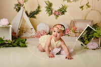 Kate Boho Printemps Fête des mères Couronne de fleurs Toile de fond conçu par Mandy Ringe Photographie