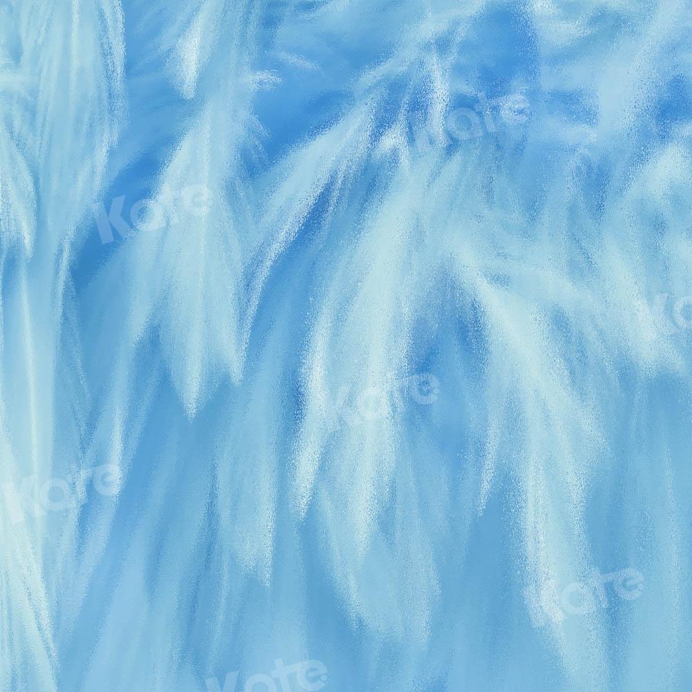 Kate Rêve Bleu Abstrait Texture plume Toile de fond conçue par emetselch - Kate Backdrop FR