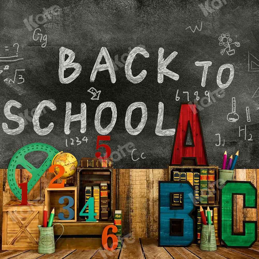 Kate Papeterie Tableau noir Retour à l'école Toile de fond conçue par Emetselch - Kate Backdrop FR