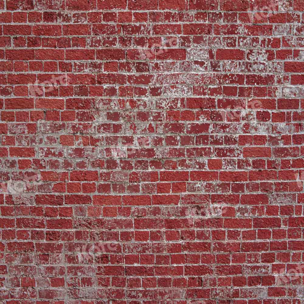 Kate toile de fond de brique rétro rouge vieux mur conçu par chaîne photographie - Kate Backdrop FR
