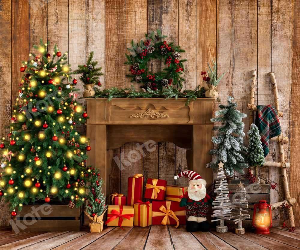 Kate Couronne Cadeaux Noël Cheminée Toile de fond conçue par Emetselch - Kate Backdrop FR