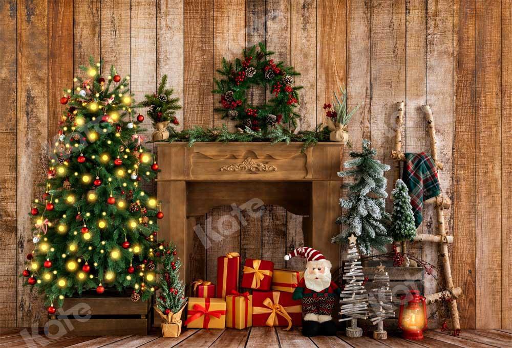 Kate Couronne Cadeaux Noël Cheminée Toile de fond conçue par Emetselch - Kate Backdrop FR