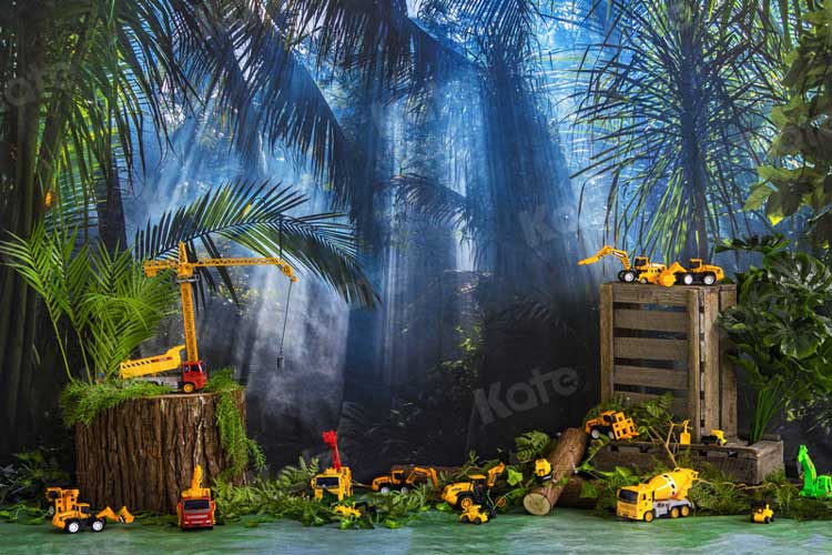 Kate Garçon Pelle Forêt Arbres Toile de fond pour la photographie - Kate Backdrop FR