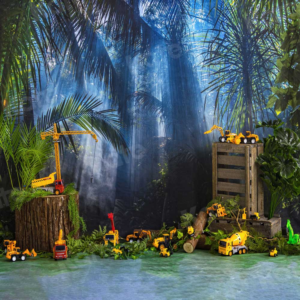 Kate Garçon Pelle Forêt Arbres Toile de fond pour la photographie - Kate Backdrop FR