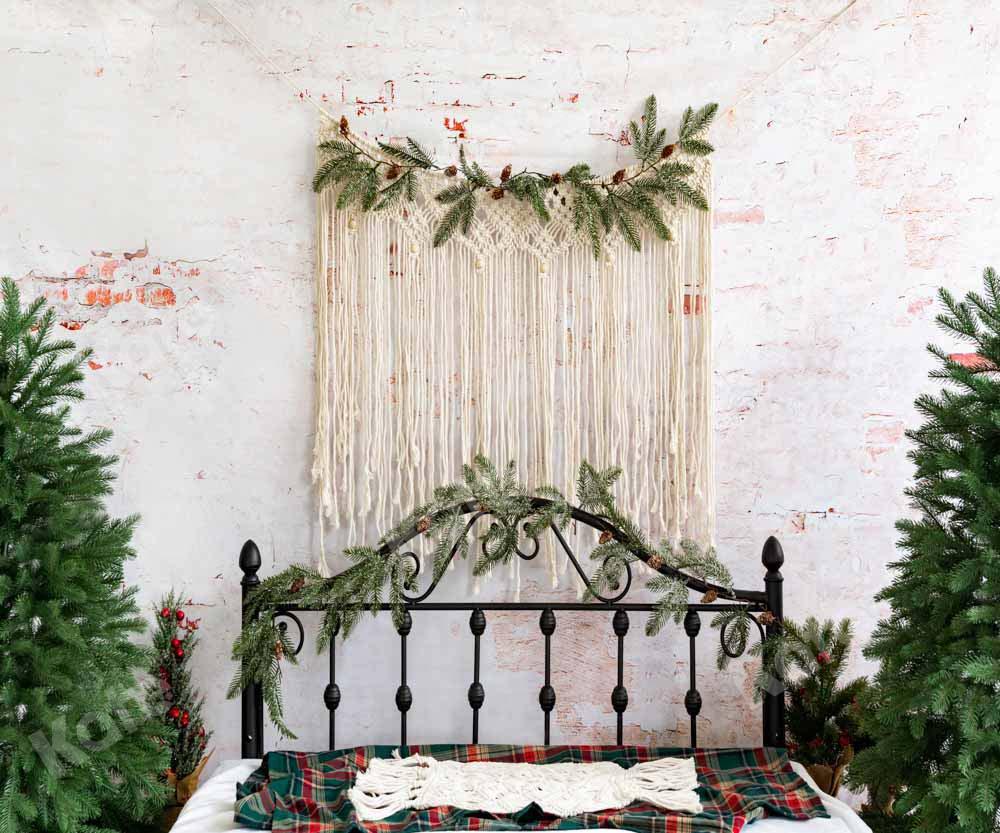 Kate Sapin de Noël Boho Tête de lit Toile de fond conçu par Emetselch - Kate Backdrop FR