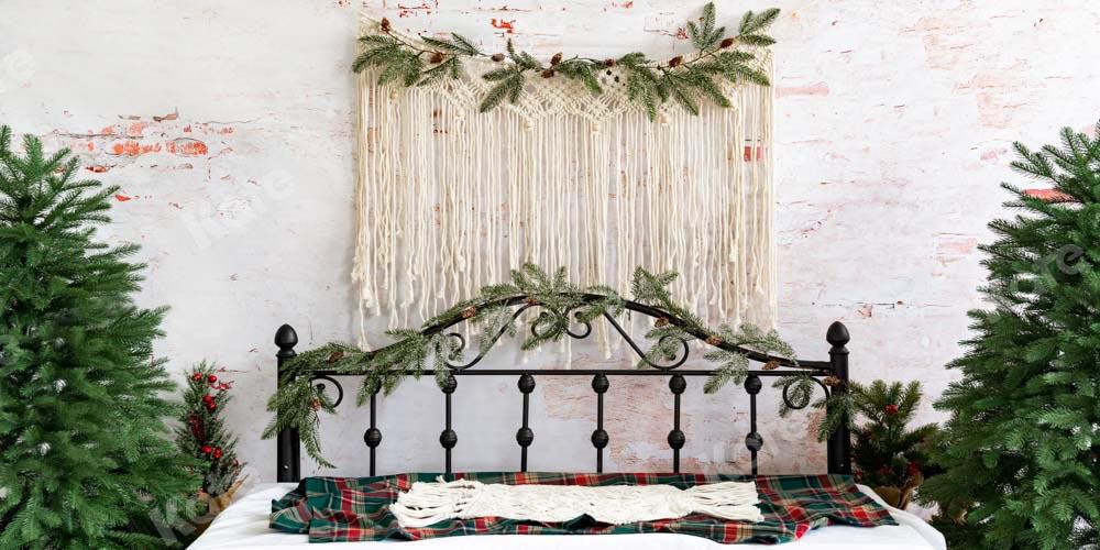 Kate Sapin de Noël Boho Tête de lit Toile de fond conçu par Emetselch - Kate Backdrop FR