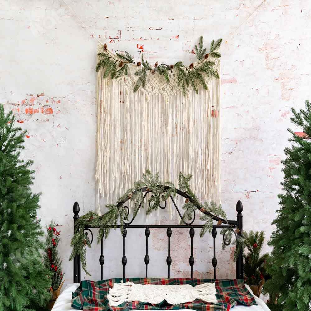 Kate Sapin de Noël Boho Tête de lit Toile de fond conçu par Emetselch - Kate Backdrop FR