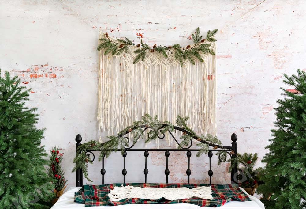 Kate Sapin de Noël Boho Tête de lit Toile de fond conçu par Emetselch - Kate Backdrop FR