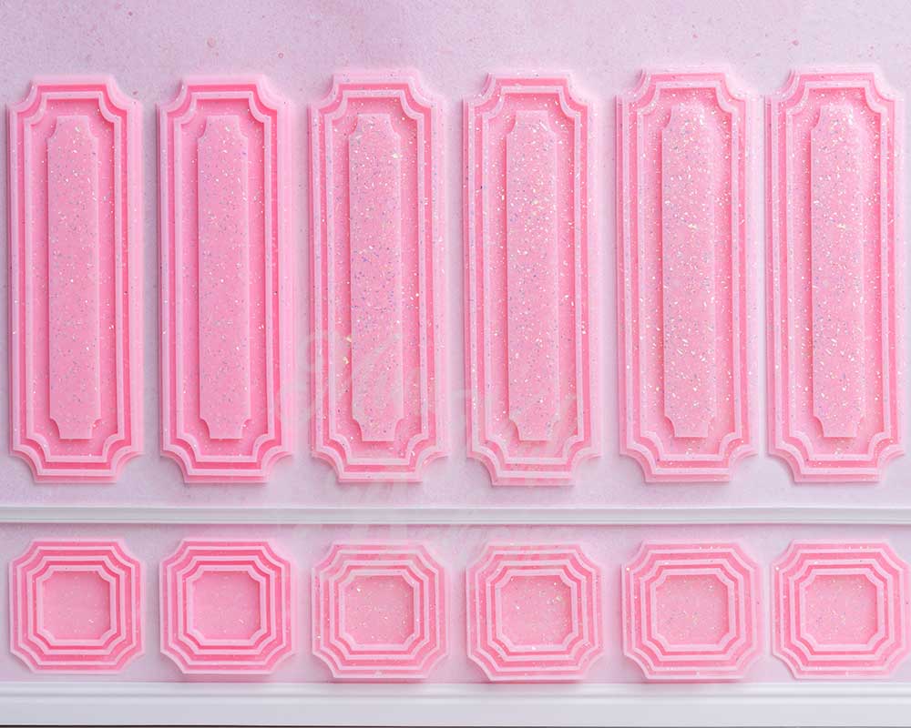 Kate Mur d'Architecture Plaine Toile de Fond Rose Conçu par Mini MakeBelieve - Kate Backdrop FR