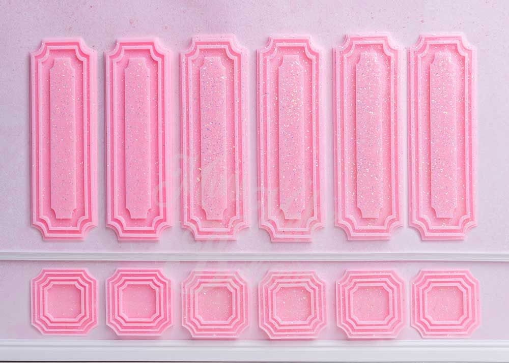 Kate Mur d'Architecture Plaine Toile de Fond Rose Conçu par Mini MakeBelieve - Kate Backdrop FR