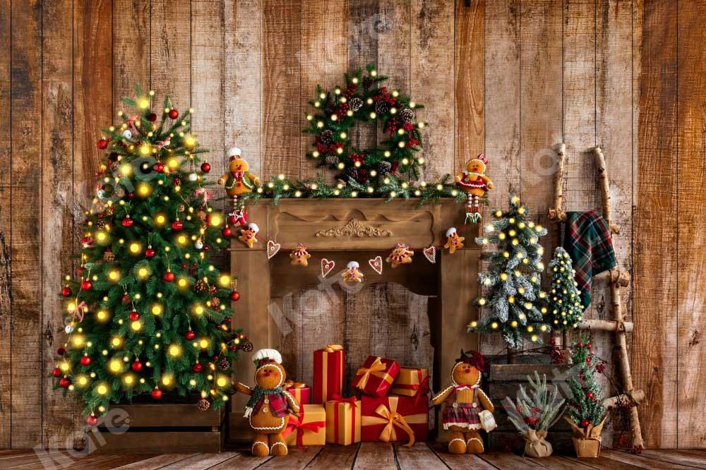 Kate Bonhomme en pain d'épice Cadeaux Noël Toile de fond conçu par Emetselch - Kate Backdrop FR