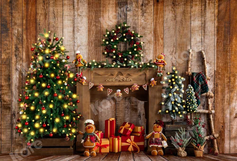 Kate Bonhomme en pain d'épice Cadeaux Noël Toile de fond conçu par Emetselch - Kate Backdrop FR