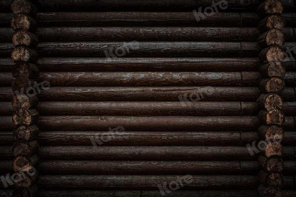 Kate toile de fond en bois rétro vieux noir conçu par chaîne photographie - Kate Backdrop FR
