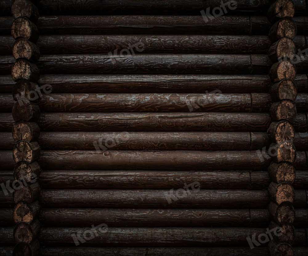 Kate toile de fond en bois rétro vieux noir conçu par chaîne photographie - Kate Backdrop FR