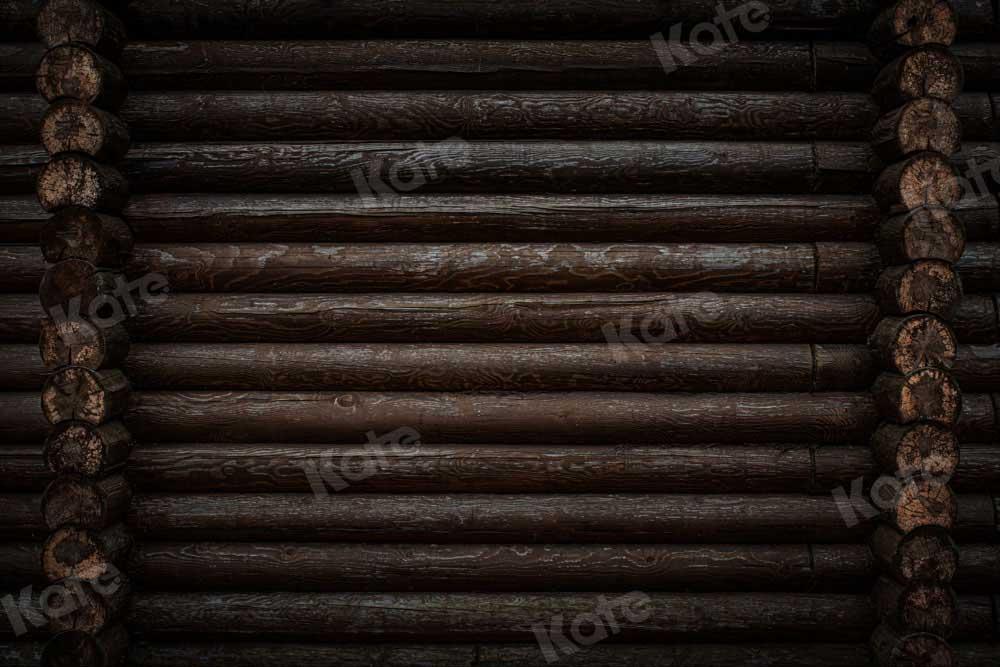 Kate toile de fond en bois rétro vieux noir conçu par chaîne photographie - Kate Backdrop FR