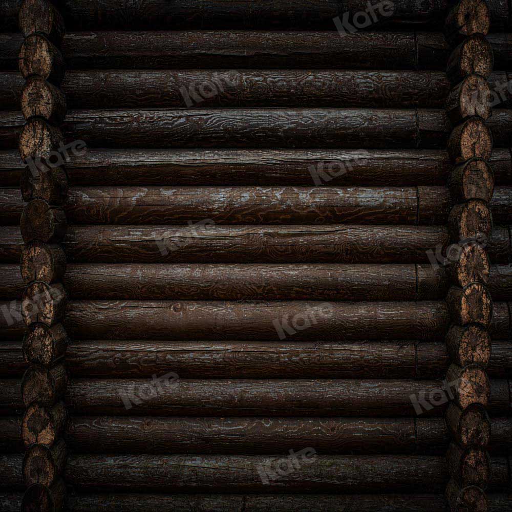 Kate toile de fond en bois rétro vieux noir conçu par chaîne photographie - Kate Backdrop FR