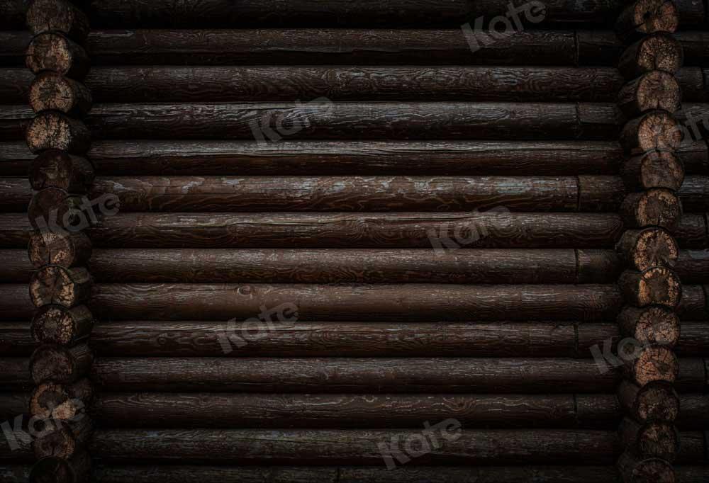 Kate toile de fond en bois rétro vieux noir conçu par chaîne photographie - Kate Backdrop FR