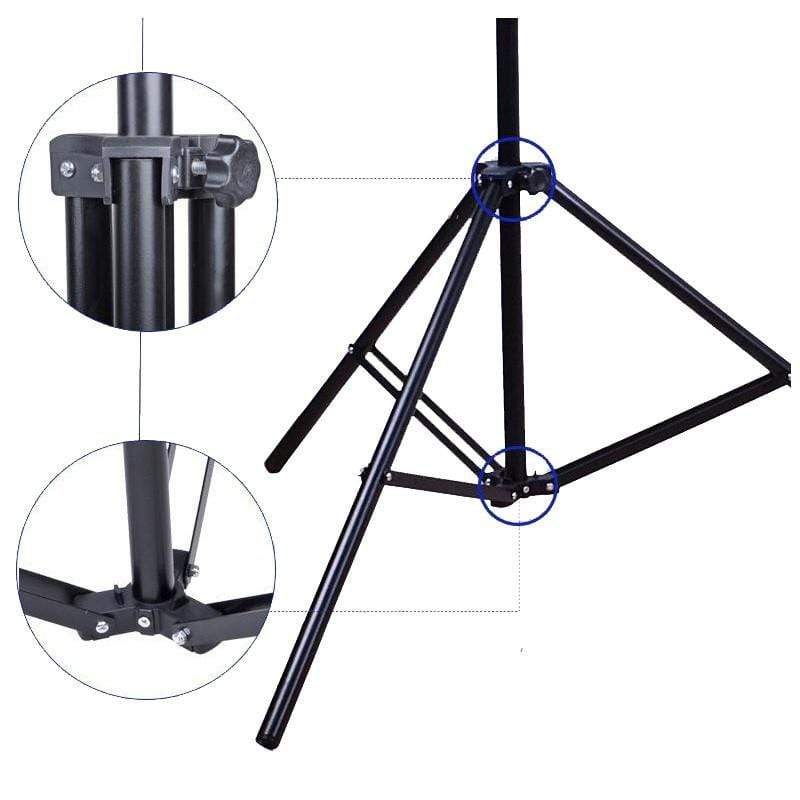 Katebackdrop:Kate Backgrounds Stand Equipment Black Framework Manual Aluminum