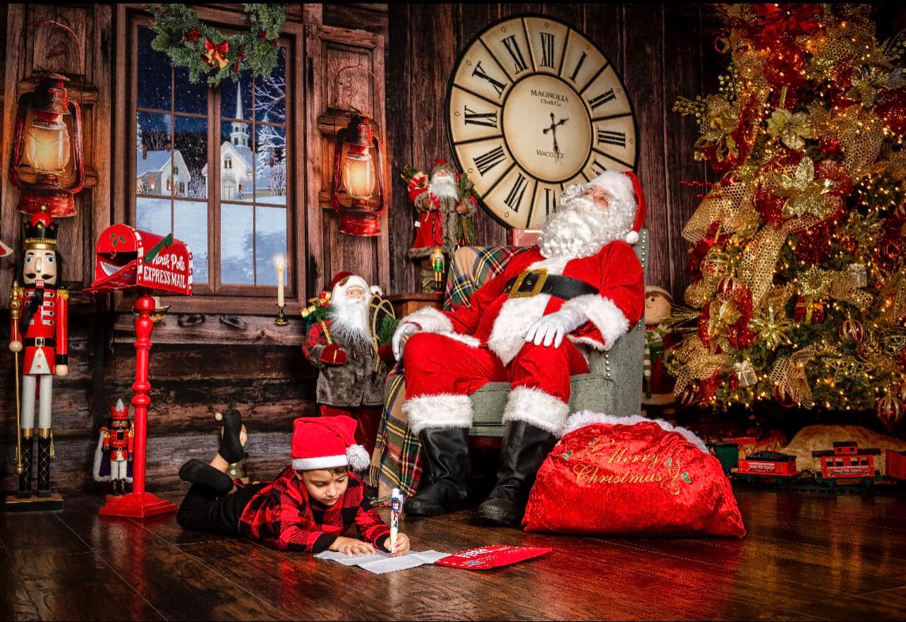 Kate Fenêtres Intérieur Arbres Noël Ensemble de chambre (8pix8pi&10pix8pi&8pix10pi) - Kate Backdrop FR