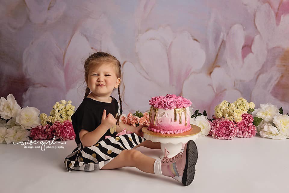 Kate Beaux-arts Fleurs blanches Portrait Toile de fond pour la photographie - Kate Backdrop FR