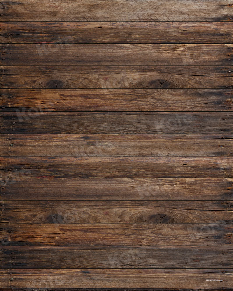 Tapis de sol en caoutchouc en bois brun café Kate pour la photographie - Kate Backdrop FR