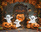 Kate Halloween Citrouilles Fantômes Toile de fond en Laine conçue par Emetselch - Kate Backdrop FR