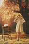 Kate Sweep Mur-à-Sol Automne Arbre Coucher de soleil Toile de fond conçue par Emetselch