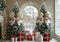 Kate Noël Sapins Fenêtre Cadeaux Toile de fond conçue par Mini MakeBelieve - Kate Backdrop FR