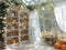 Kate Automne Bibliothèque Citrouilles Fenêtre Toile de fond conçue par Mini MakeBelieve