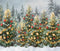 Kate Noël Sapins Neige Lumières Toile de fond en Laine conçue par Emetselch - Kate Backdrop FR