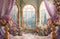 Kate Fenêtre Fleurs Poupées Rideaux Toile de fond en Laine conçue par Emetselch - Kate Backdrop FR