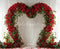Kate Saint Valentin Arche Roses Rideaux Toile de fond en Laine conçue par Emetselch