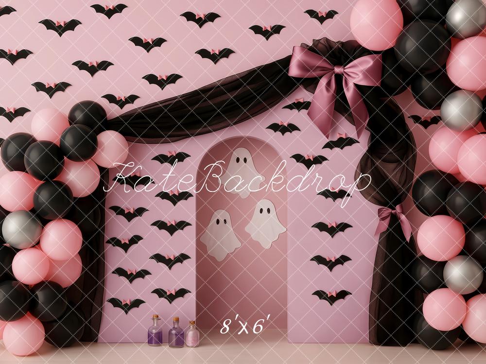 Kate Halloween Ballons Chauves-Souris Toile de fond conçue par Patty Roberts