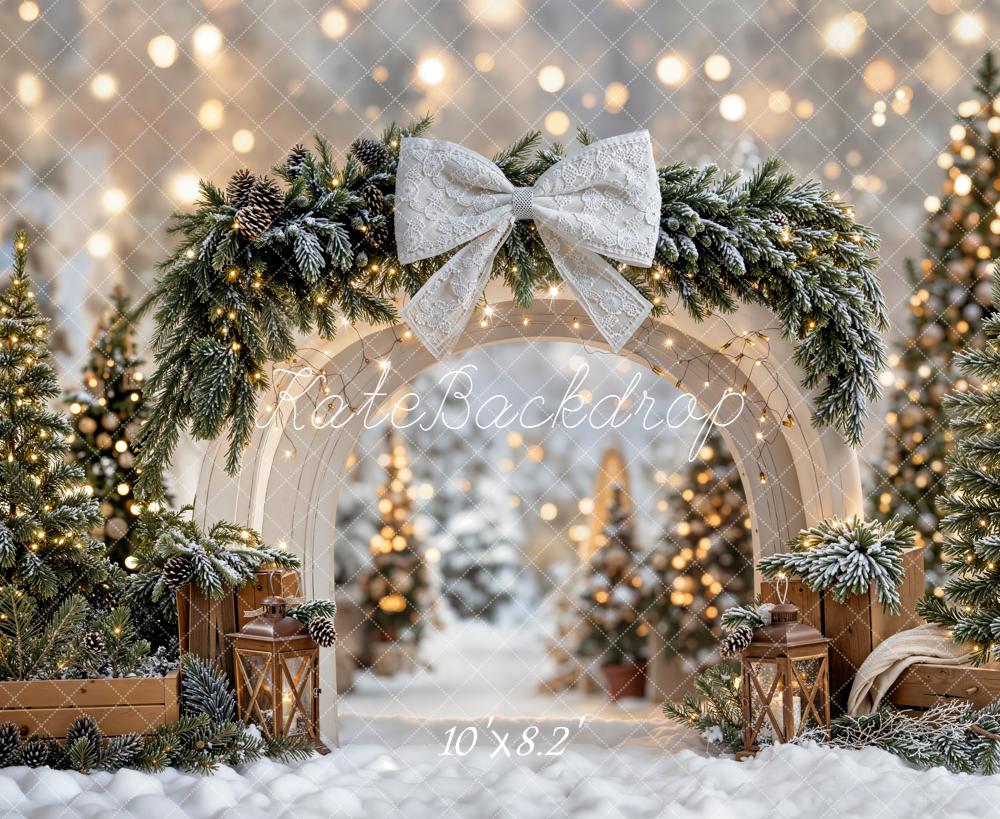 Kate Noël Arche Sapin Lumière Toile de fond conçue par Emetselch - Kate Backdrop FR