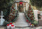 Kate Noël Escalier Sapin Cadeaux Toile de fond conçue par Mini MakeBelieve