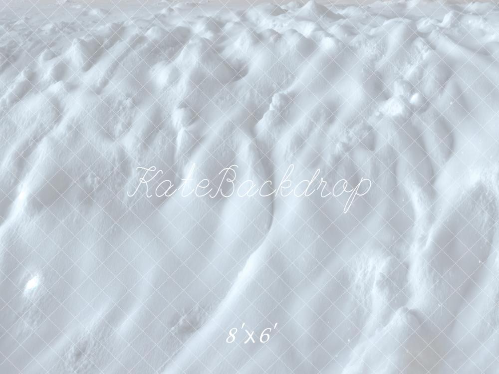 Kate Hiver Neige Texture Blanc Sol Toile de fond conçue par Kate Image