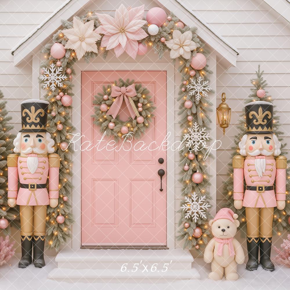 Kate Noël Casse-Noisette Rose Sapins Toile de fond conçue par Ashley Paul