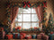 Kate Noël Fenêtre Guirlande Cadeaux Toile de fond conçue par Emetselch - Kate Backdrop FR