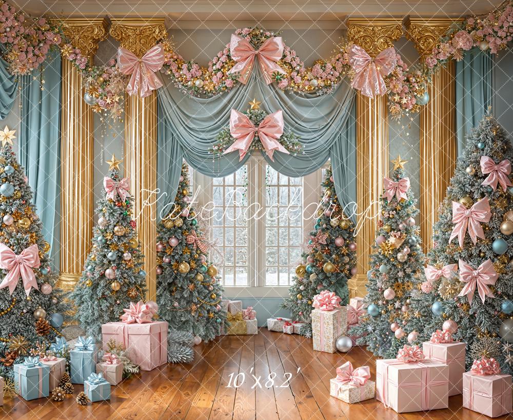 Kate Noël Arbre Cadeaux Rétro Ornements Toile de fond conçue par Emetselch - Kate Backdrop FR