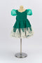 Kate Vert Manches bouffantes Nœud Robe Enfant Pour la Photographie