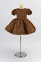 Kate Classique Marron Manches bouffantes Robe Enfant Pour la Photographie