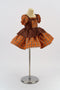 Kate Orange Automne Halloween Robe à carreaux Enfant Pour la Photographie