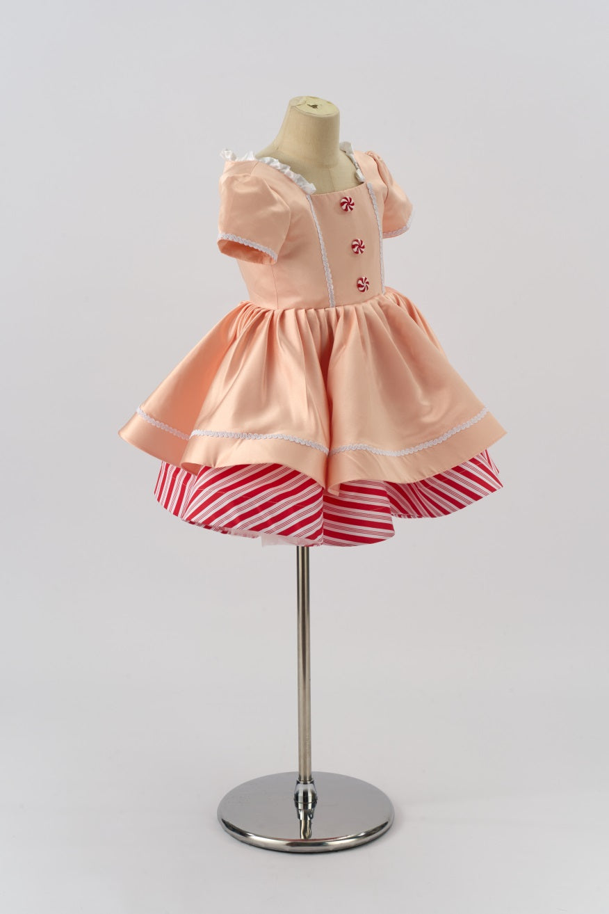 Kate Rose Noël Bonbons Rayures Robe Enfant Pour la Photographie