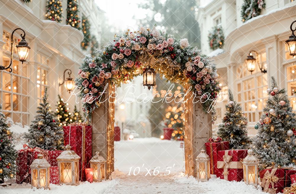 Kate Noël Arche Cadeaux Sapin Toile de fond en Laine conçue par Emetselch - Kate Backdrop FR