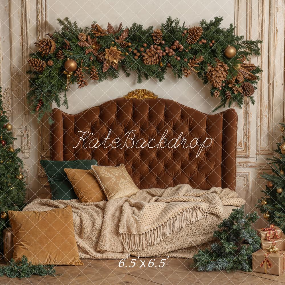 Kate Sapins de Noël Cadeaux Tête de Lit Toile de fond conçue par Emetselch - Kate Backdrop FR
