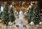 Kate Sapins de Noël Boules Bokeh Cadeaux Toile de fond conçue par Mini MakeBelieve
